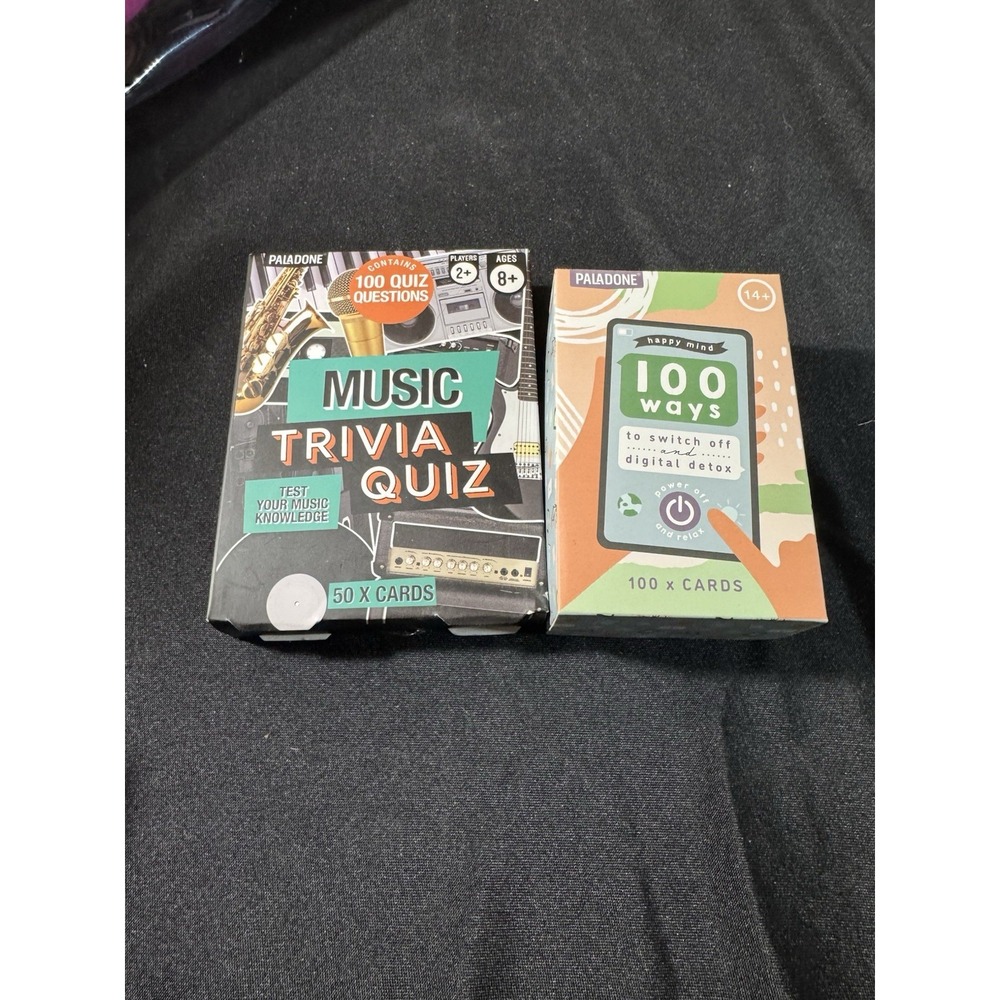 Paladone Music trivia game And  100 ways to digital detox‎